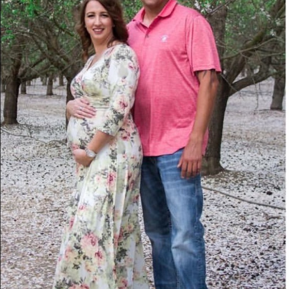 Pink blush Maternity Dress